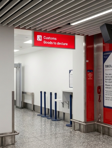 Red phone in customs